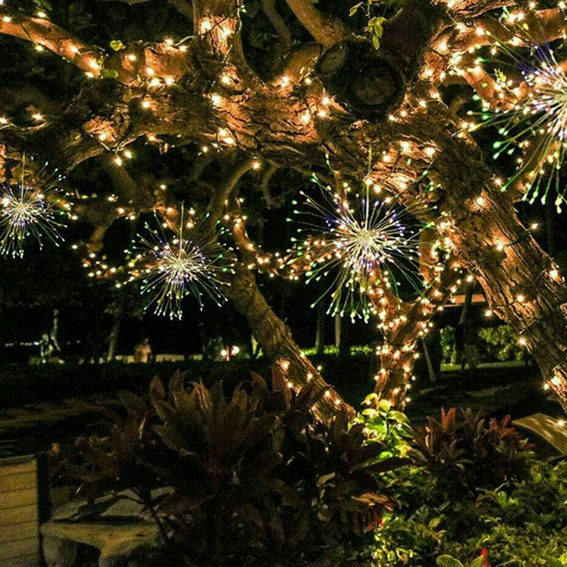 150 LED Firework Fairy String LED Light Dandelion Hanging 8 Modes Remote Party gallery
