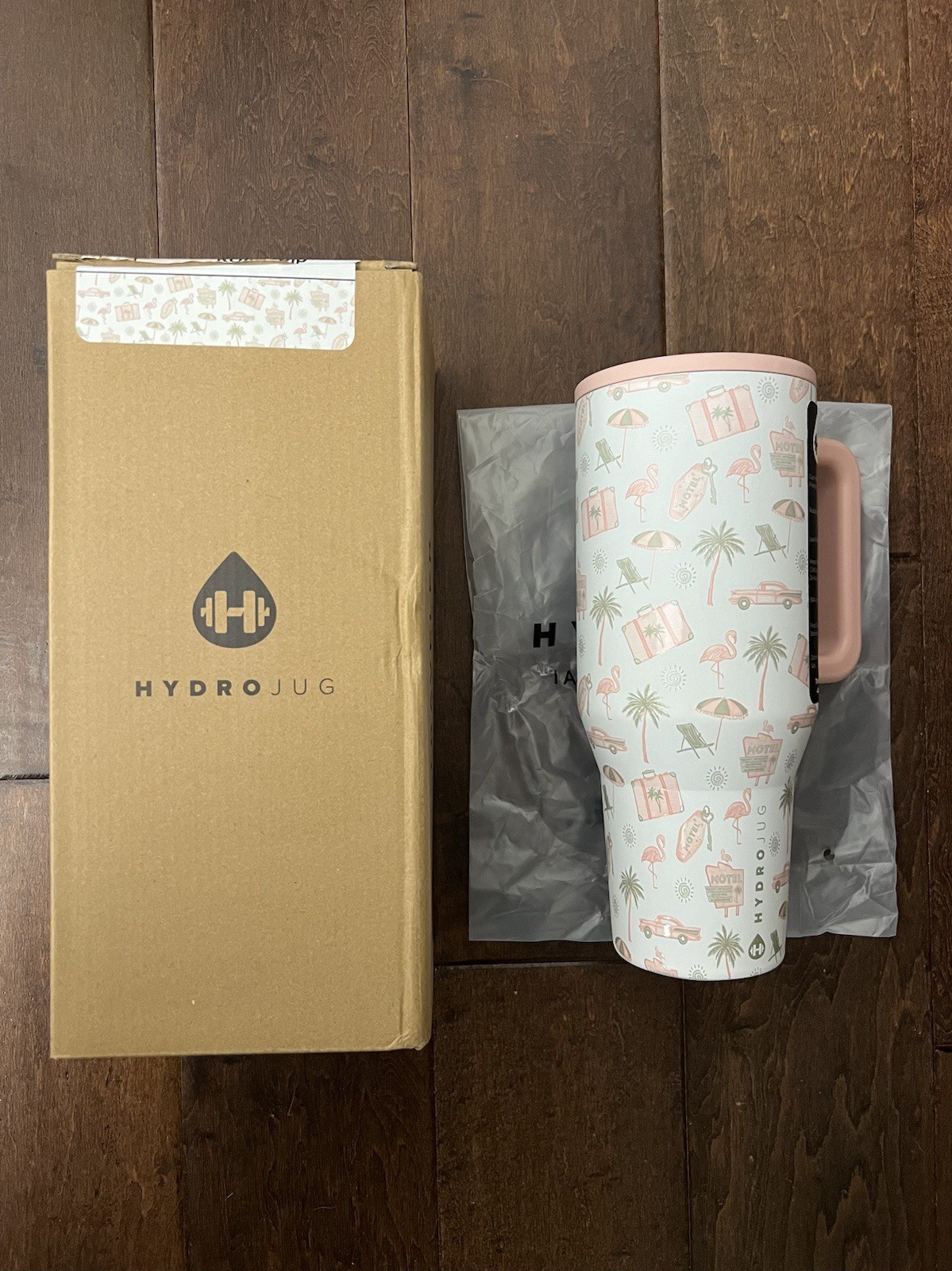 Hydrojug Kay Collection Road Trip Multicolor Traveler 40oz Cup New Rare IN HAND gallery