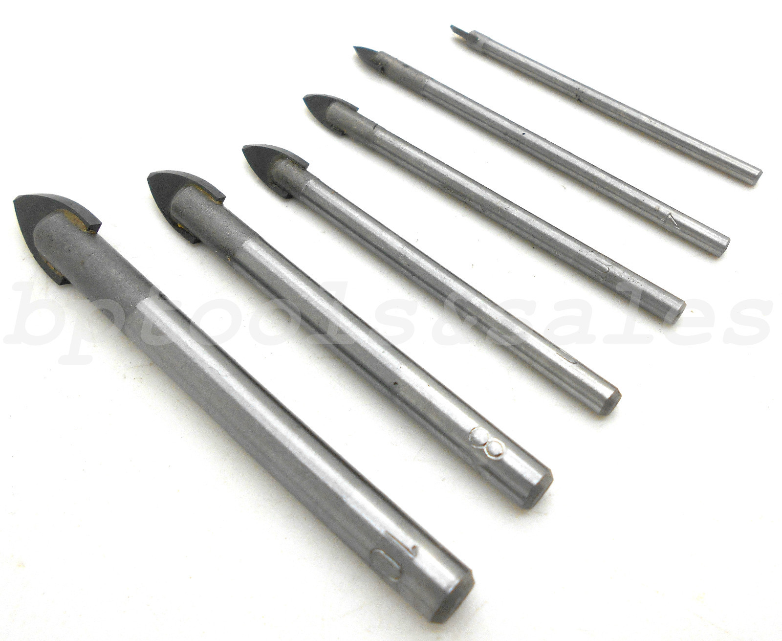 6 Pc Glass Bit Set Carbide Drilling Bits for Glass Plastic Formica Tile Ceramics gallery