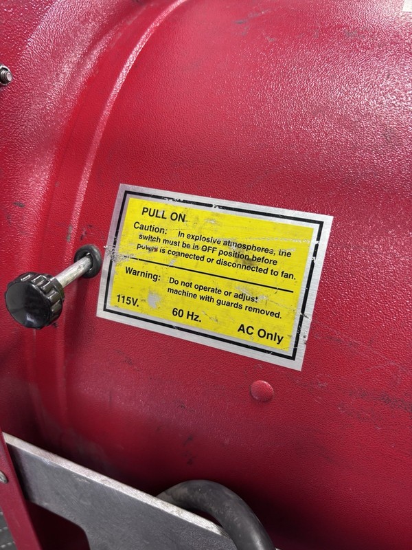 P164 SE Super VAC Ventilating Systems, Electric Smoke Ejector Blower Fan gallery