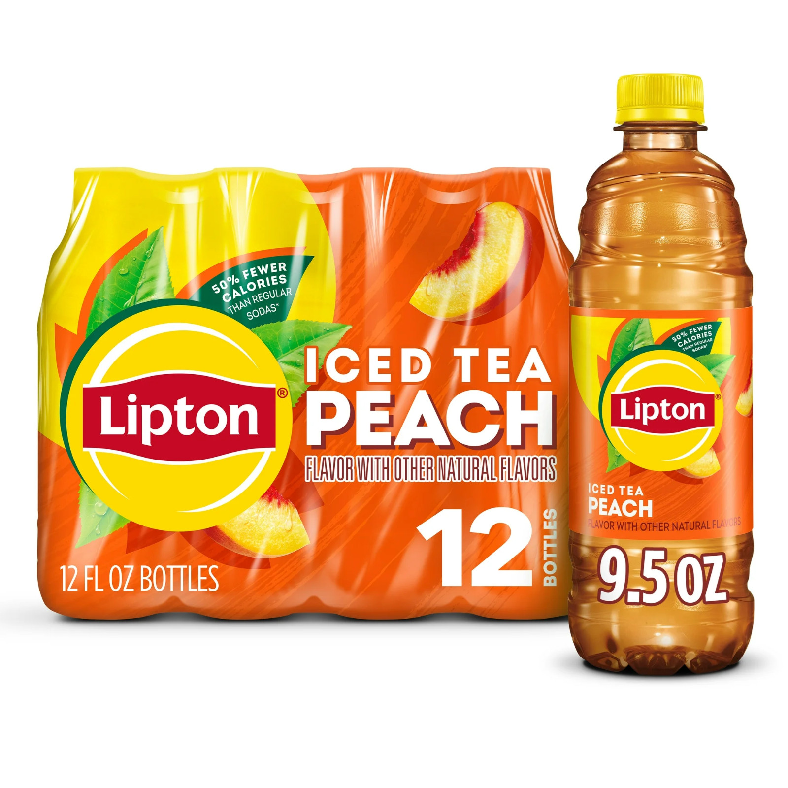 Lipton Peach Iced Tea, Bottled Tea Drink, 16.9 oz, 12 Pack gallery