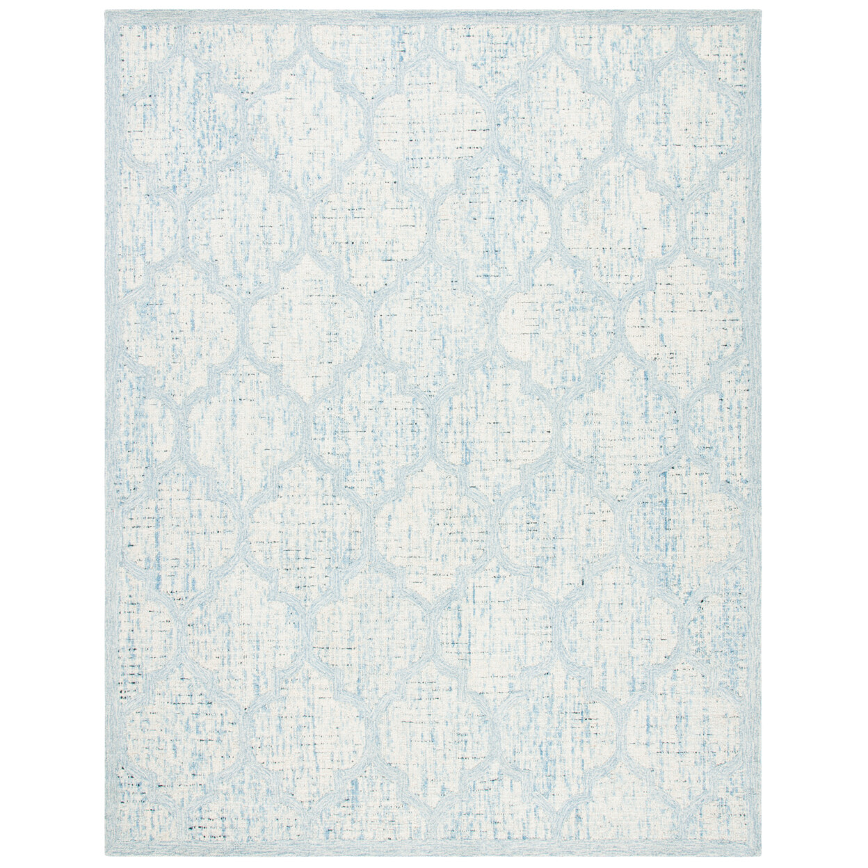 SAFAVIEH Abstract ABT474K Handmade Ivory / Turquoise Rug gallery