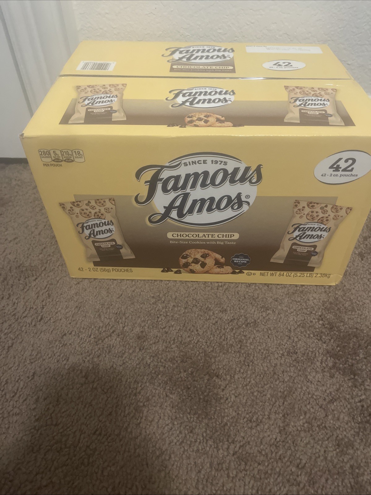 Famous Amos Chocolate Chip Cookies, 2 Oz., 42-Pack gallery