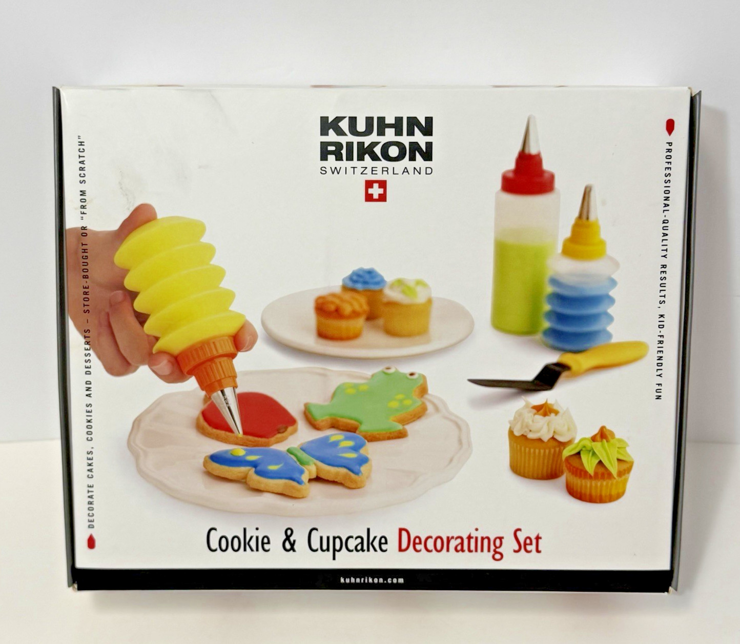 Kuhn Rikon Cookie and Cupcake Decorating Set NIB Switzerland Bright Colors gallery