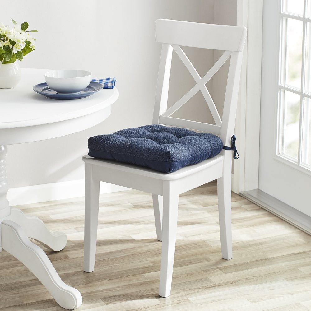 Shredded Memory Foam Chair Cushion With Self Ties Seat Pad 16" X 14.5" Single gallery