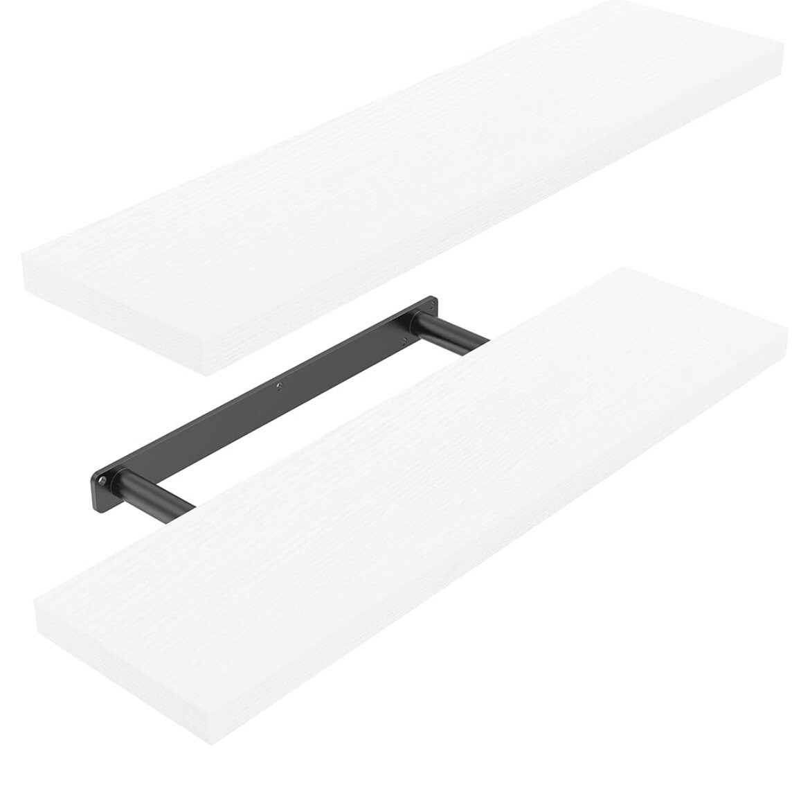 Amada HOMEFURNISHING Floating Shelves Large, 24 x 9 Inch Wall Shelves for Bat... gallery