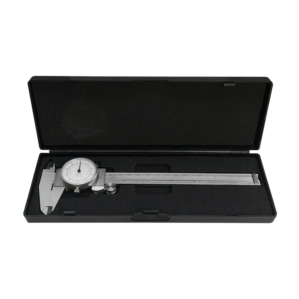 6''/150MM Dual Reading Dial Caliper Shockproof Scale Metric SAE Standard INCH MM gallery