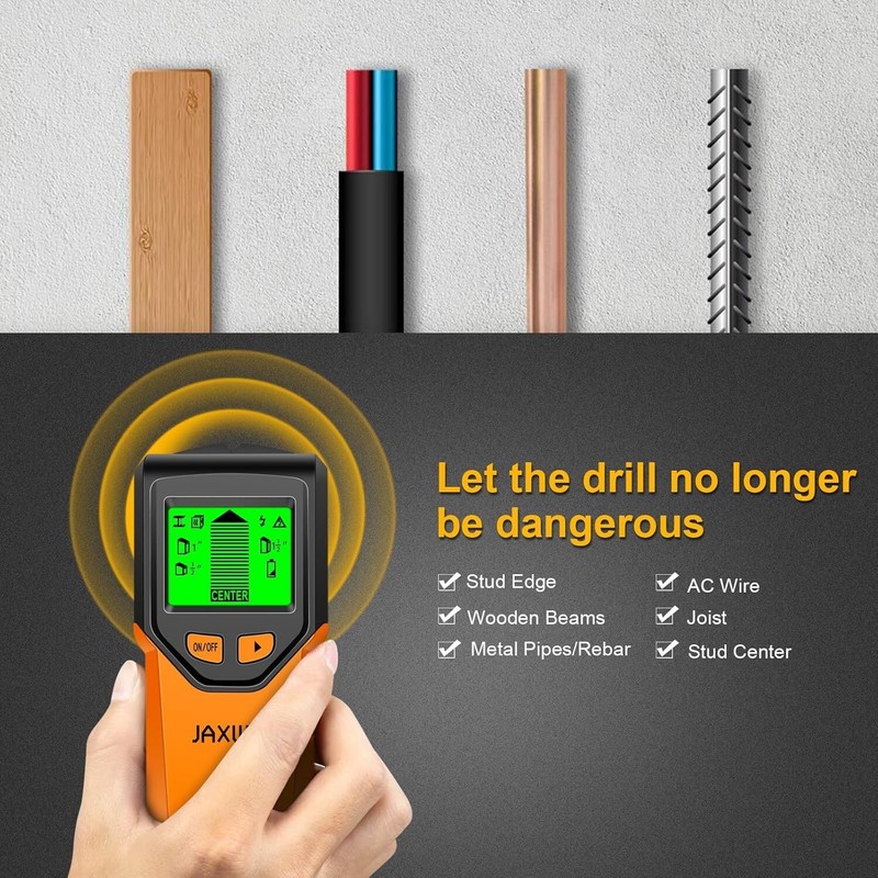 5 in 1 Stud Finder Tool w/Microprocessor Chip and HD LCD Display, Stud Detector gallery