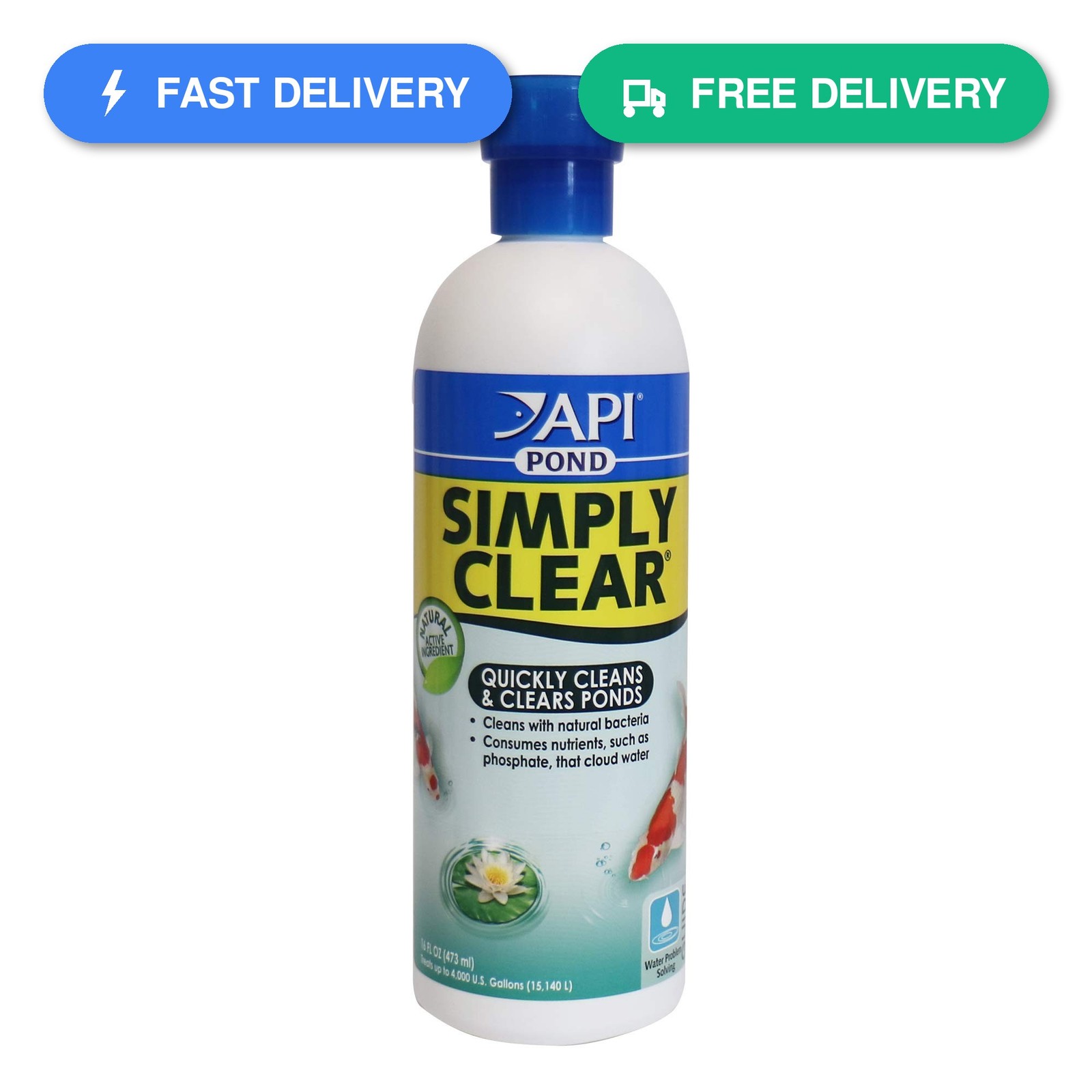 API POND SIMPLY CLEAR Pond Water Clarifier 16-Ounce Bottle 248B gallery