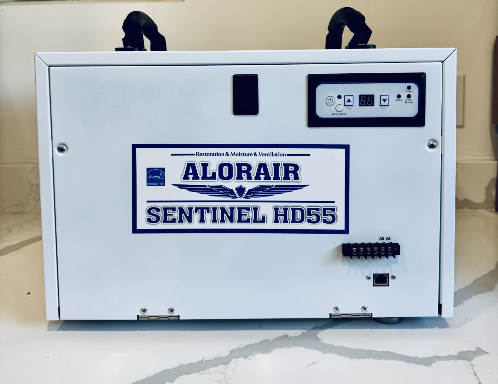 ALORAIR Sentinel HD55 Dehumidifier White 53 Pint 1200 SF Crawl, Basement (NIB) gallery
