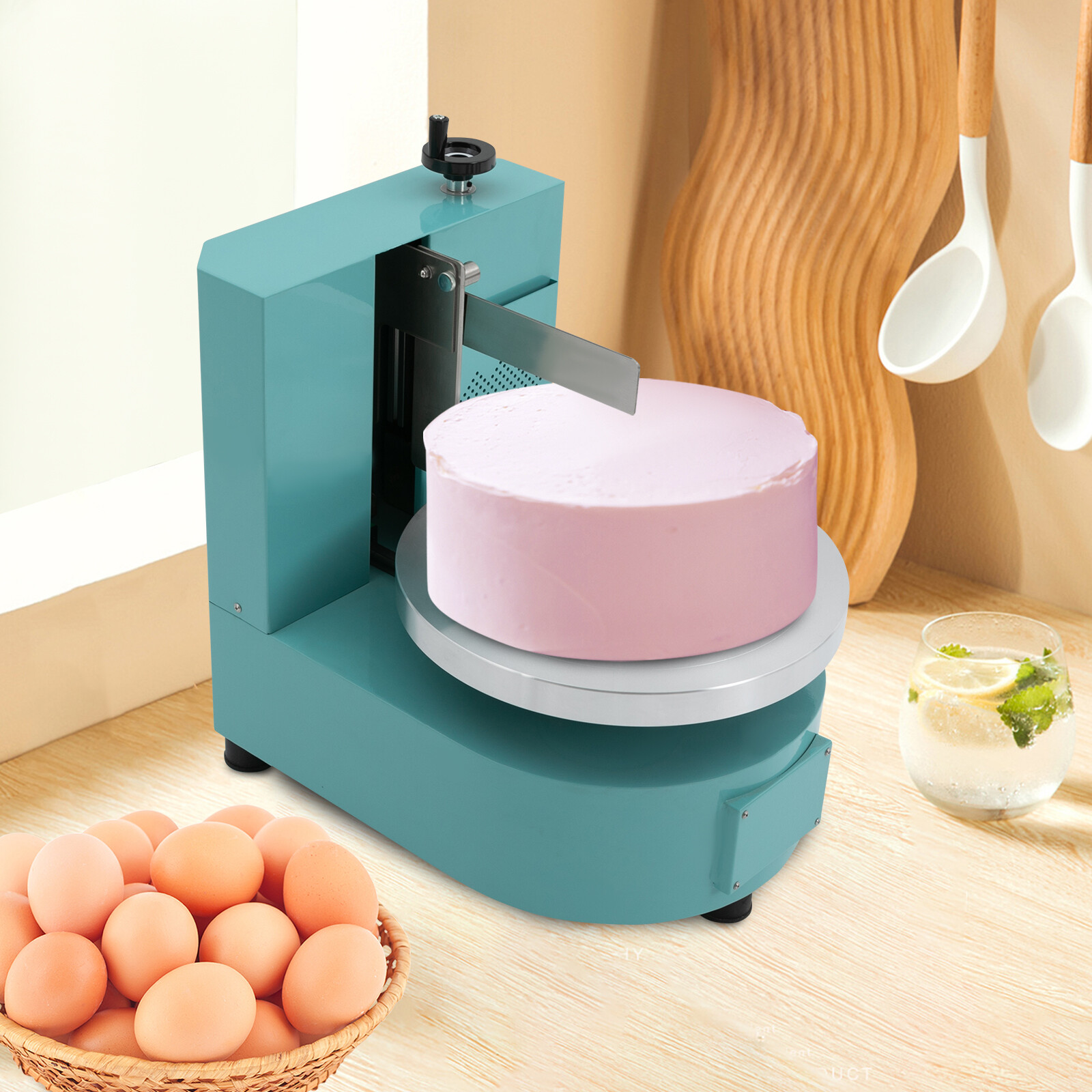 Cake Cream Spreading Coating Smearing Machine Automatic Cake Wiping Machine Blue gallery