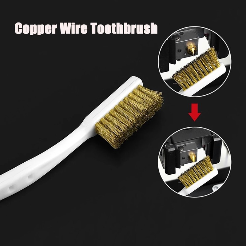 Copper Wire Brush Industrial Plastic Handle Set Toothbrush High Quality gallery