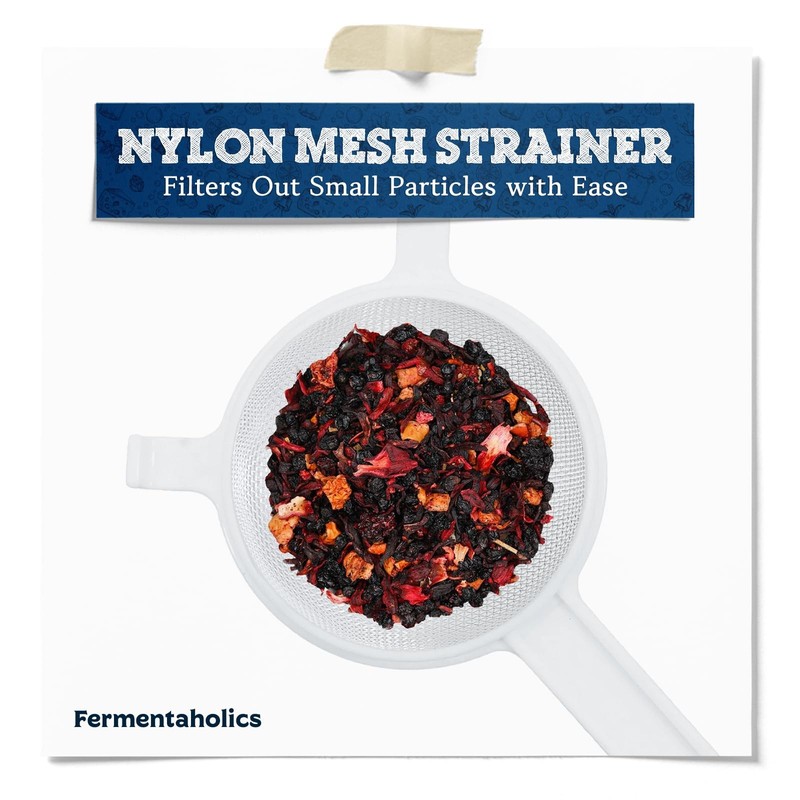 Fermentaholics 3" Nylon Mesh Strainer – Exact Fit for Wide Mouth Mason Jars –... gallery