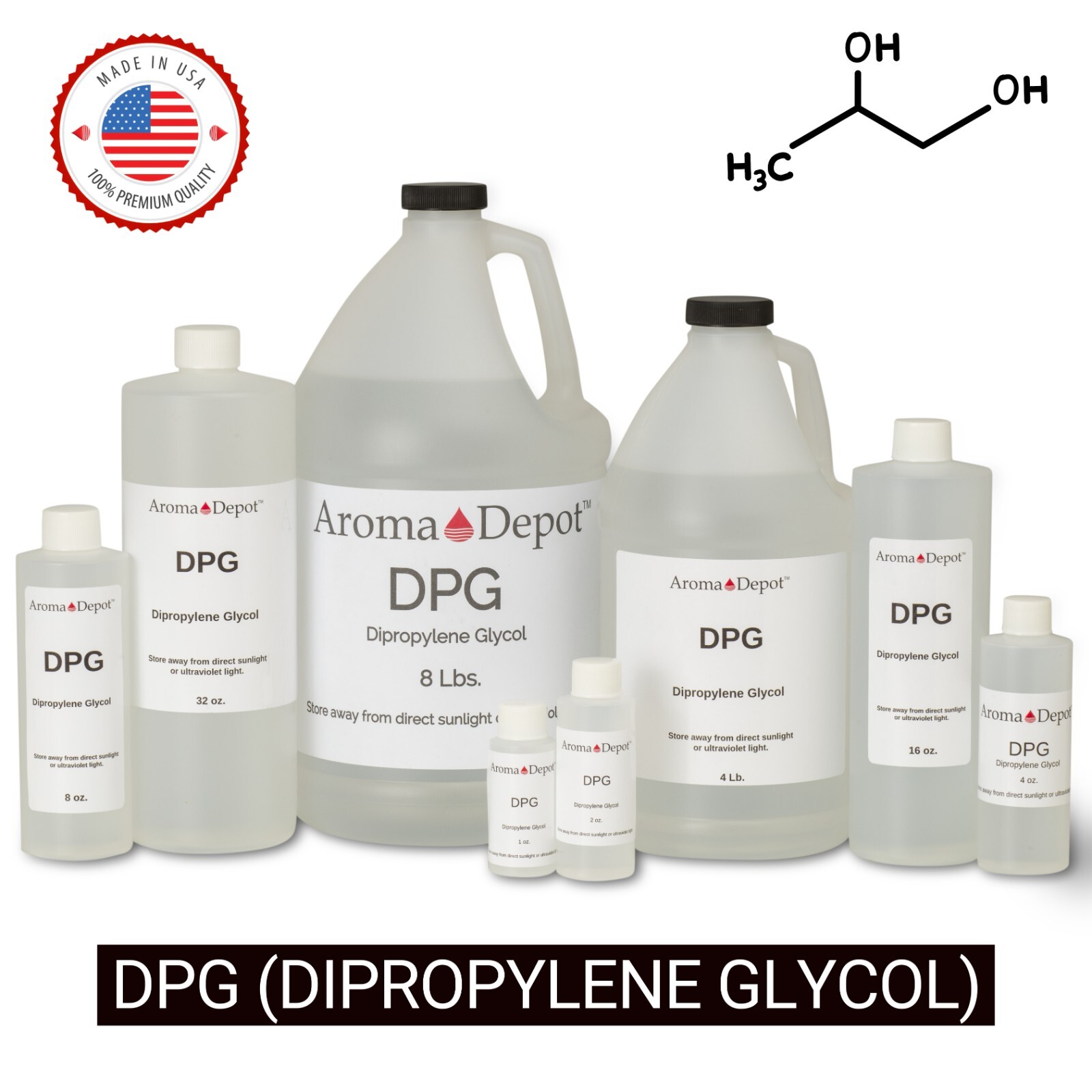 8 oz. DPG Dipropylene Glycol Fragrance Cutting Oil For Perfumes, Incense & more gallery