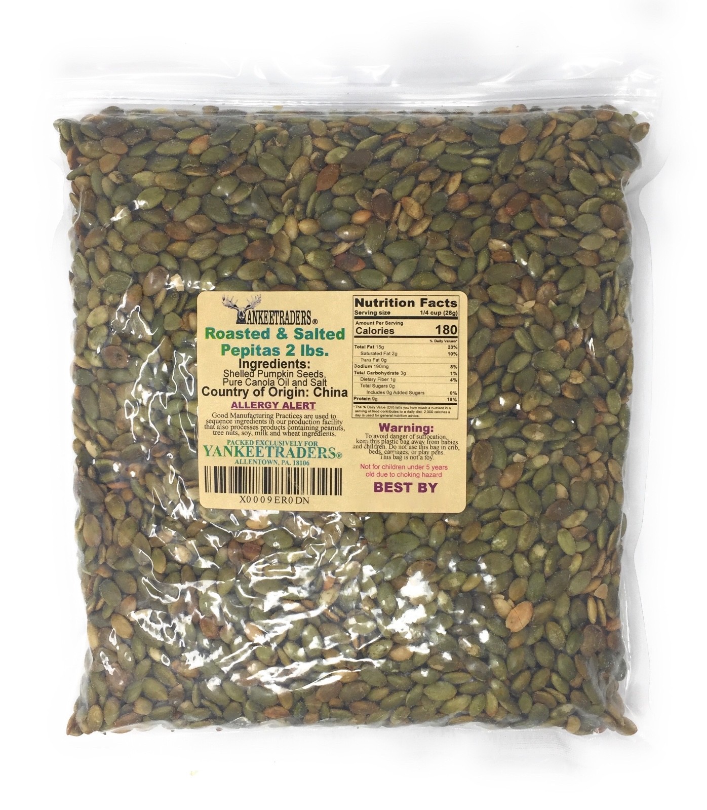 Roasted & Salted Pumpkin Seeds(Pepitas), 2 lbs. ~ YANKEETRADERS® ~ FREE SHIPPING gallery