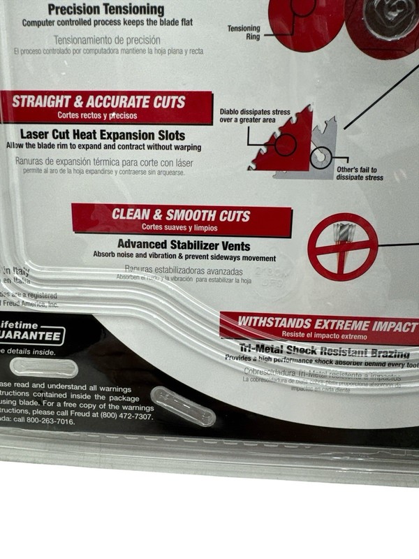 DIABLO Laser Cut Thin 10-1/4? 40 teeth General Purpose Wood Saw Blade D1040W gallery