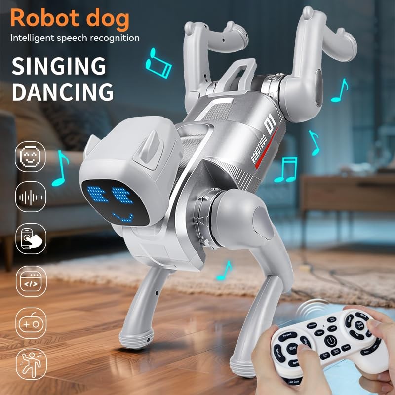 Smart Robot Dog Toy Voice Control APP Programmable STEM USB-C Rechargeable gallery