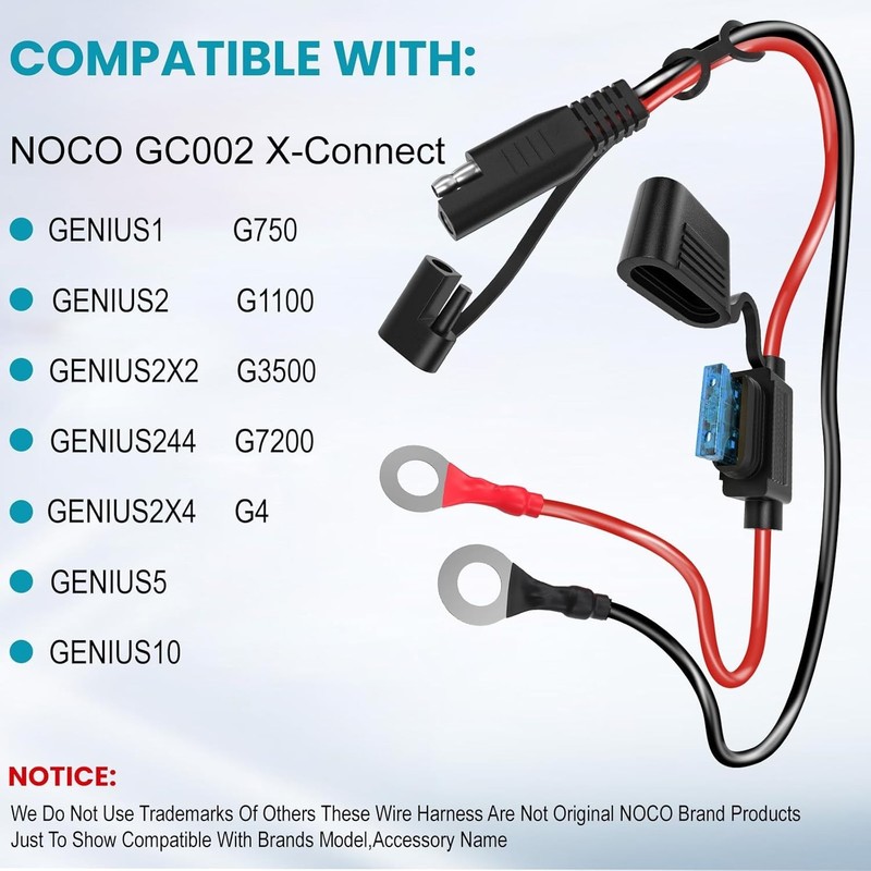 Effortless 2FT SAE Cable for Battery Tenders - Secure Connection Guaranteed gallery