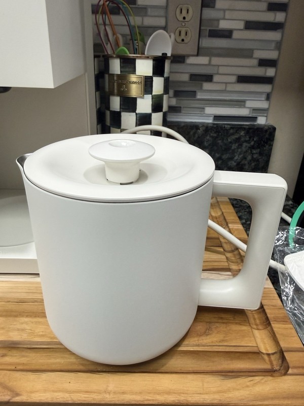 Fellow Aiden Precision Coffee Maker 10-Cup Thermal Carafe Sesame Open Box ! Read gallery