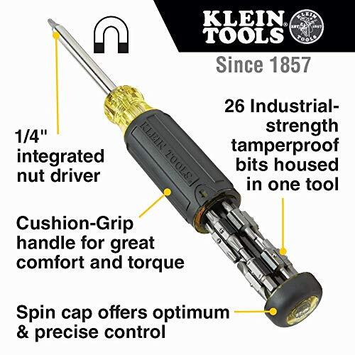 Klein Tools 32307 Multi-bit Tamperproof Screwdriver, 27-in-1 Tool with Torx gallery