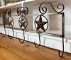 Large Rustic Wall Mount 3-Star Hooks. 35 in. long, 15 in. tall. Farmhouse. gallery