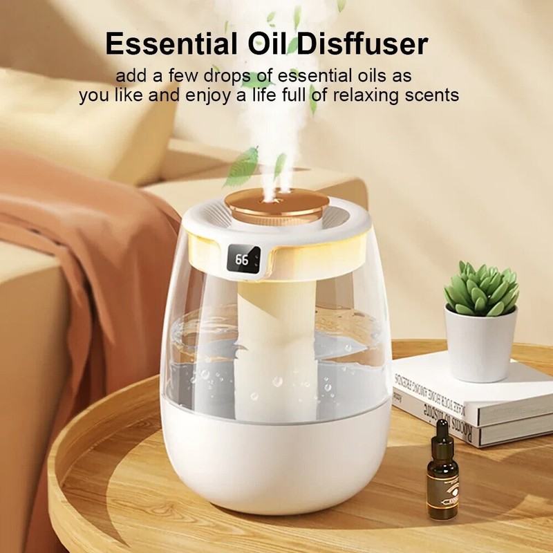 2L Humidifiers Ultrasonic Warm & Cool Mist LED Humidifier Top Fill for Bedroom gallery