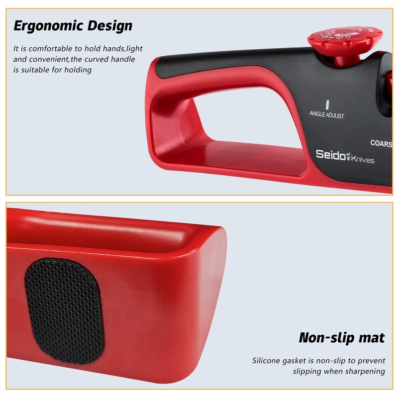 4-Stage Professional Knife Sharpener - Adjustable Angle Guide gallery