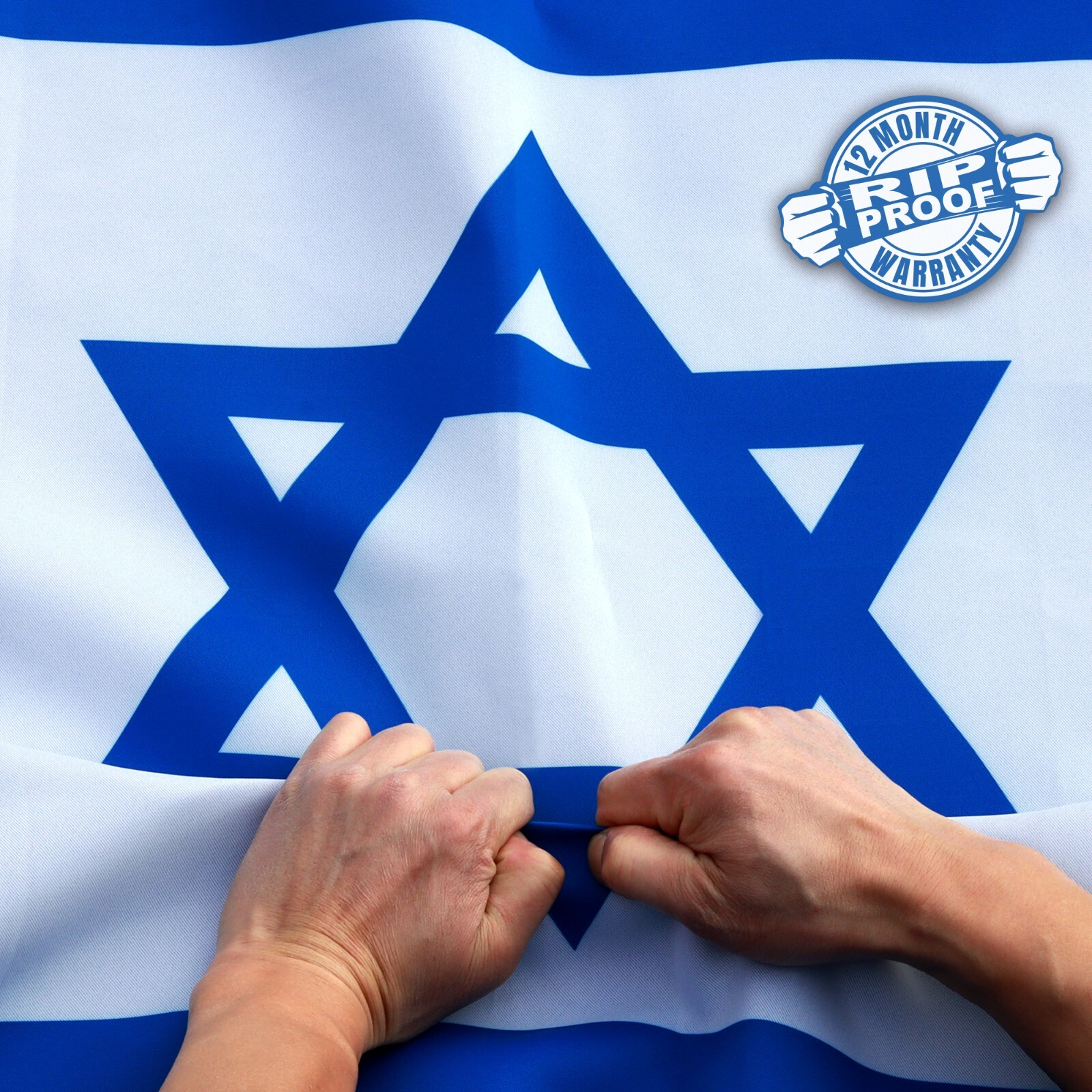 Anley Rip-Proof Double Sided 3-Ply Israel Flags 3x5 Ft Israeli National Flags gallery
