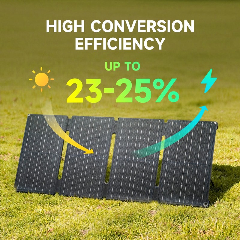 ALLPOWERS Portable Solar Panel 60W Foldable Solar Panel Charger for Camping Trip gallery