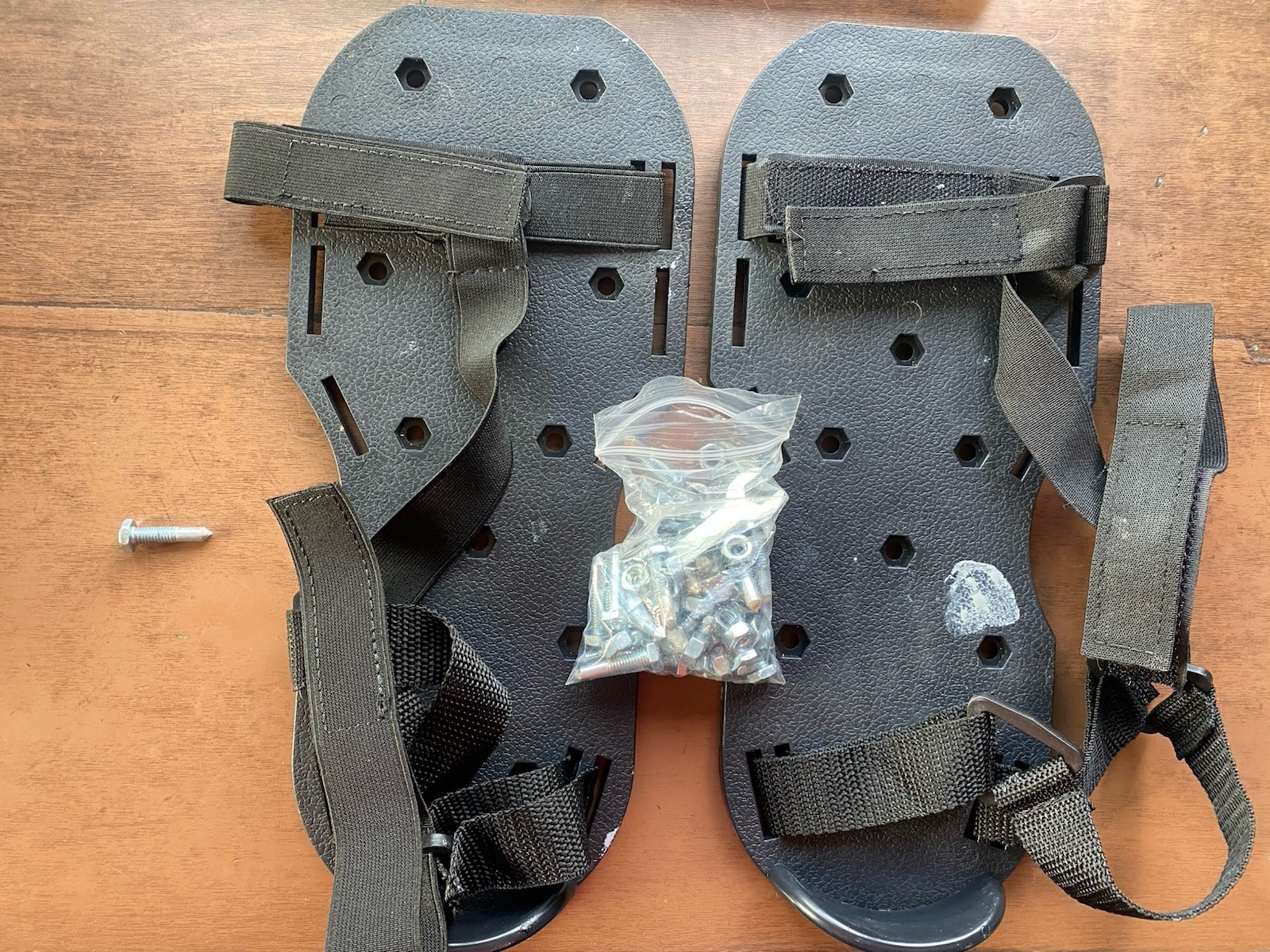 Epoxy Floor Installation Spiked Shoes with 1/2" Short Spikes, Assembly Required gallery