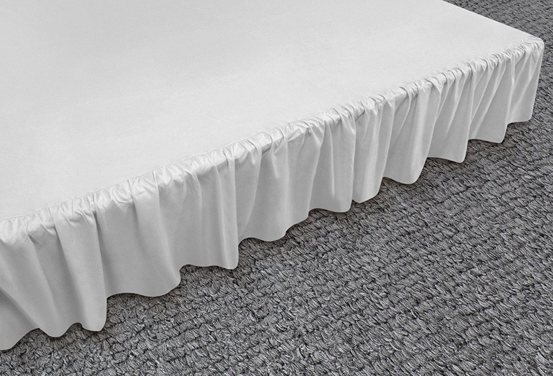 VERSATILE PLAIN DUST RUFFLE AROUND ALL CORNERS 1PC BED BEDDING REGULAR SKIRT gallery