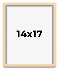14×17 Solid Wood Picture Frame with UV Acrylic, Available in 6 Finishes