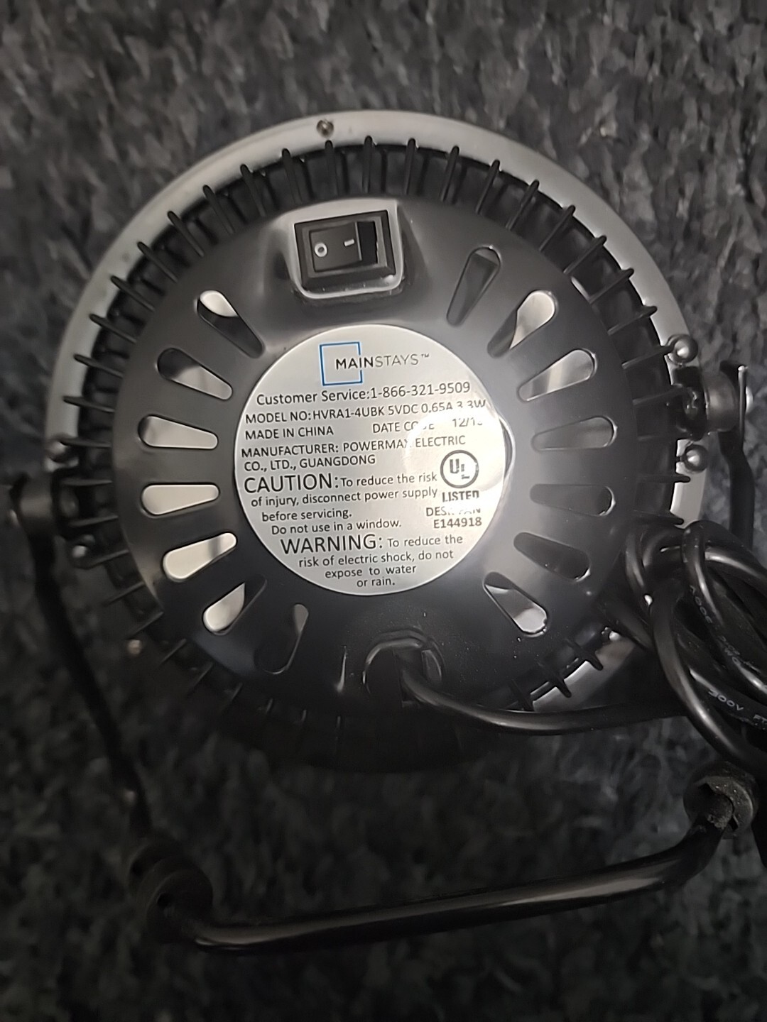 Home Design 4 Inch USB FAN Voltage DC 5V - e619 Used Very Good Condition gallery