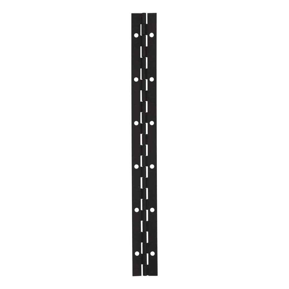 1-1/12 In. X 48 In. Square Radius Matte Black Continuous Hinge gallery