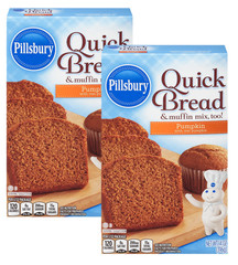 (4 pack) Pillsbury Pumpkin Quick Bread and Muffin Mix, 14 oz Box
