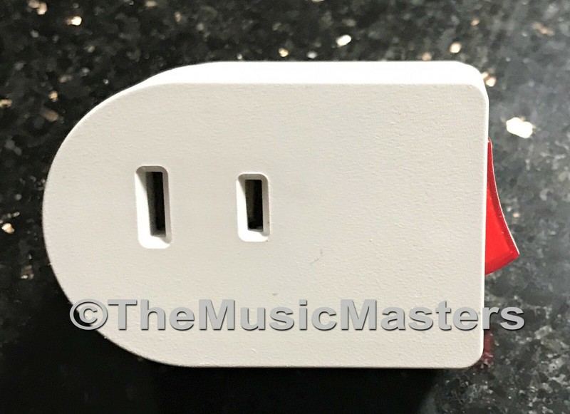 2X Single Outlet AC Wall Plug On/Off LIGHTED POWER SWITCH Electrical Adapter gallery