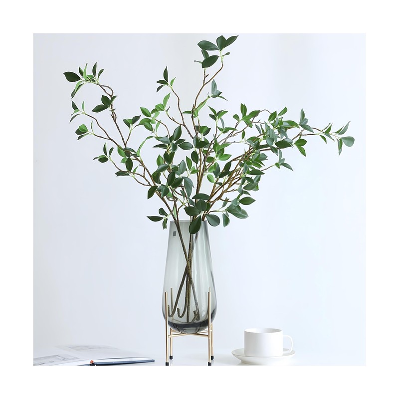 4Pcs Artificial Greens Branches for Vase, 27" Faux Twigs Tree Stems, Fake Pla... gallery