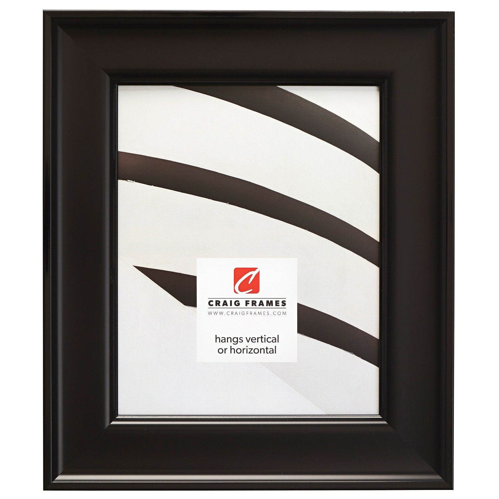 Craig Frames Resilience, 2 Inch Wide Contemporary Satin Black Picture Frame gallery