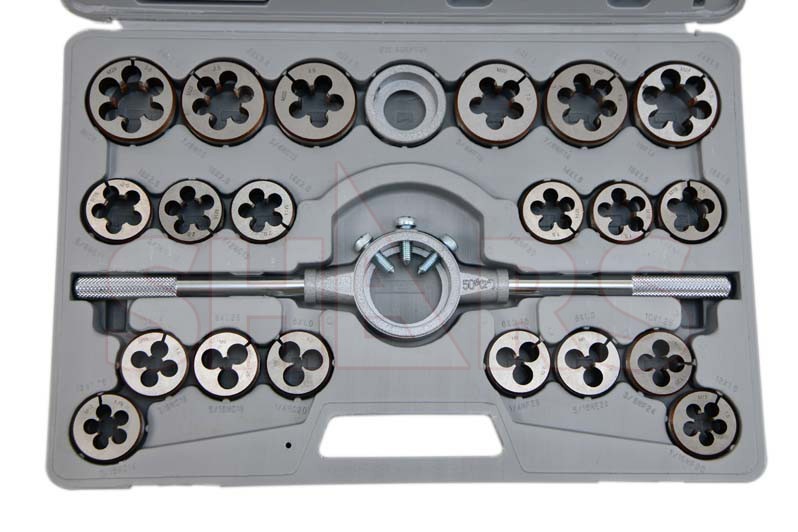 Shars 45pcs 6-24mm Right Hand Hi Carbon Steel Tap & Die Set New R} gallery