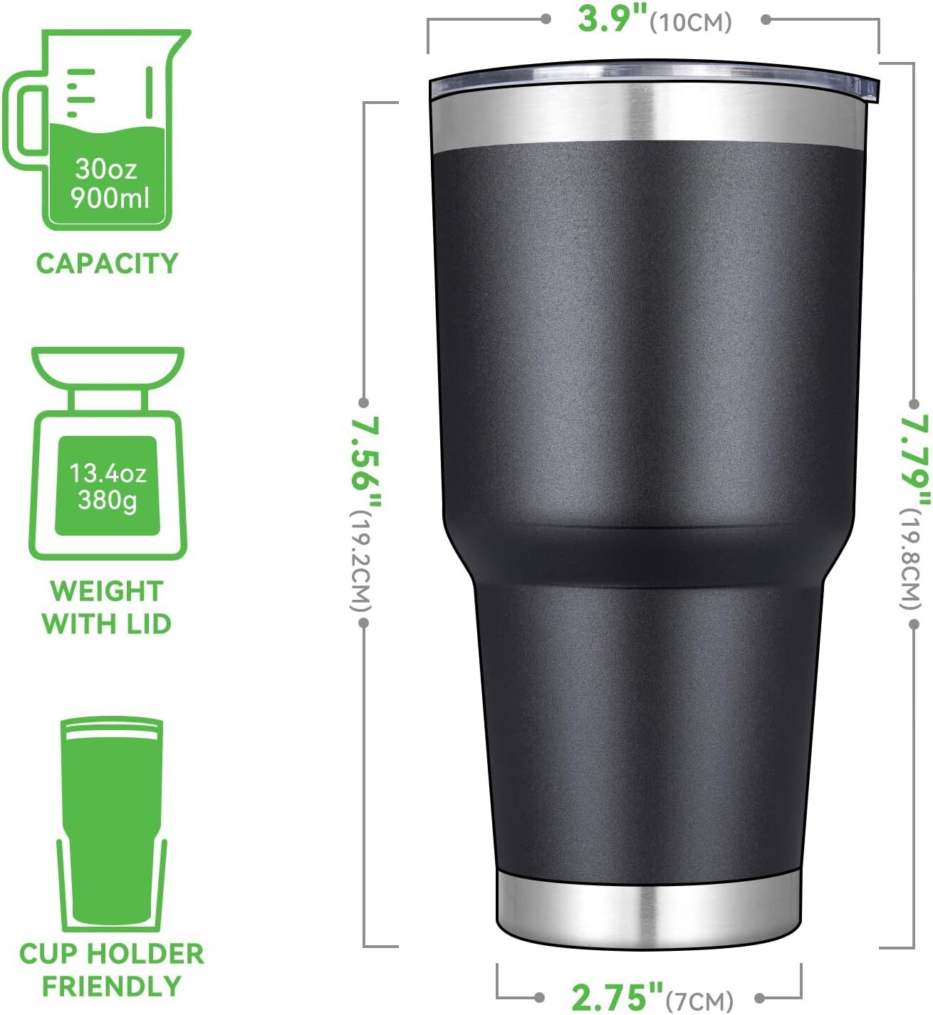 ENGRAVED Custom Personalized Your Name/Logo 30oz Water Coffee Mug Tumbler Gift gallery