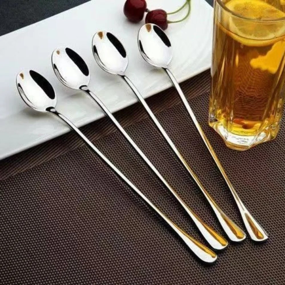 6- Pack Soup Spoons Round Stainless Steel Bouillon Spoon gallery