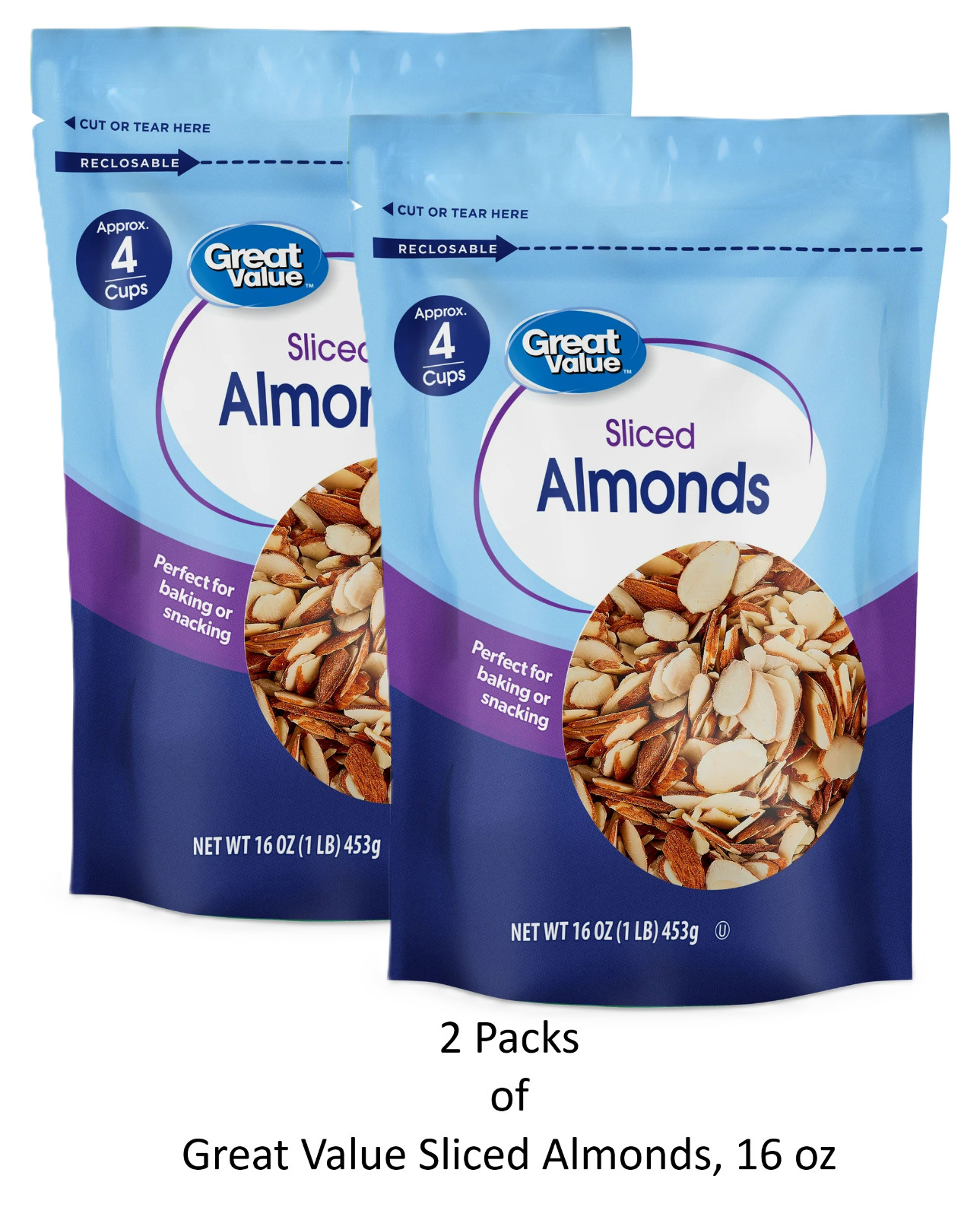 Great Value Sliced Almonds, 16 oz (2 Packs) gallery