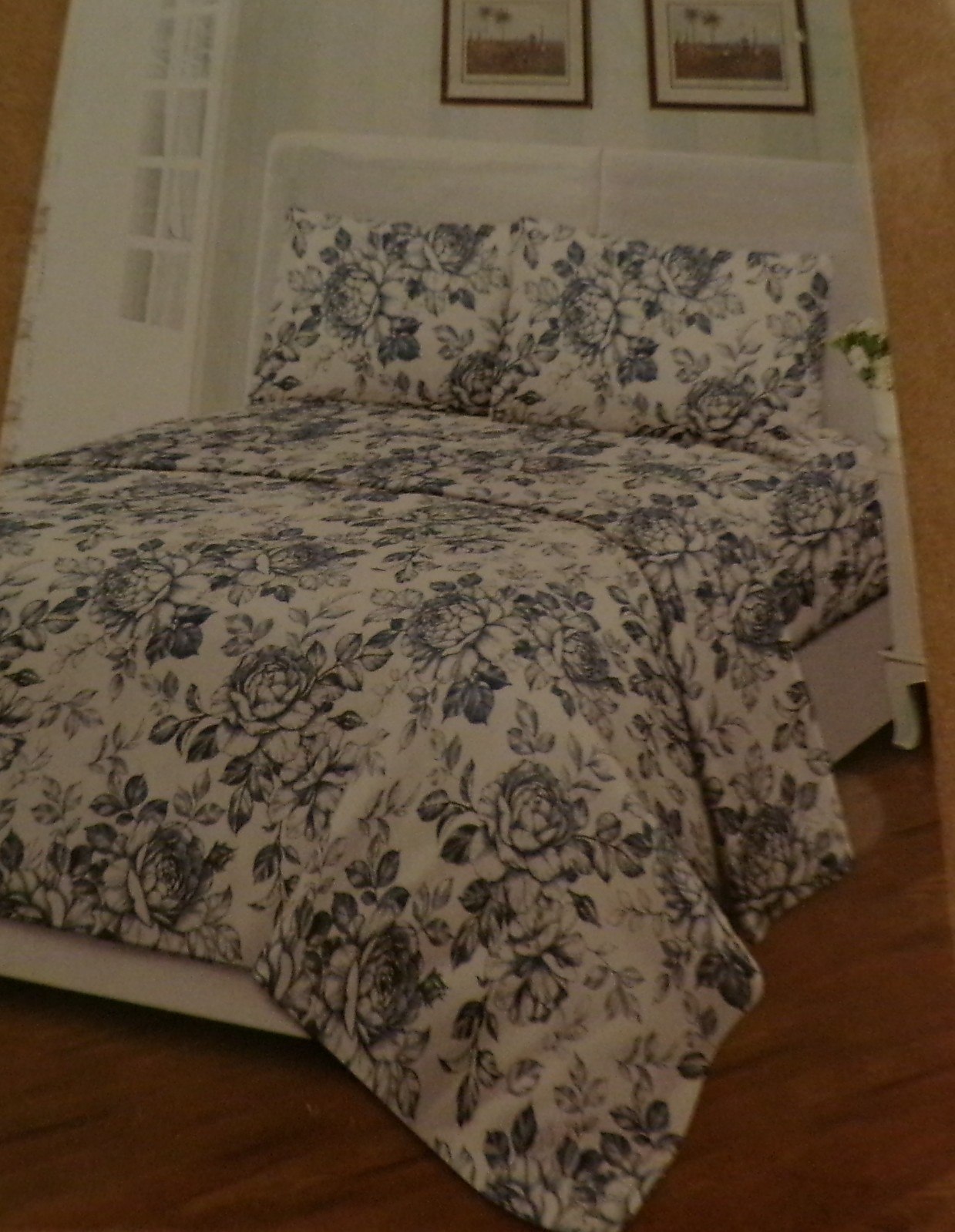 Tree Organic- 2000 Organic Sheet Set FULL Flower Print 18" corners 4 PC gallery