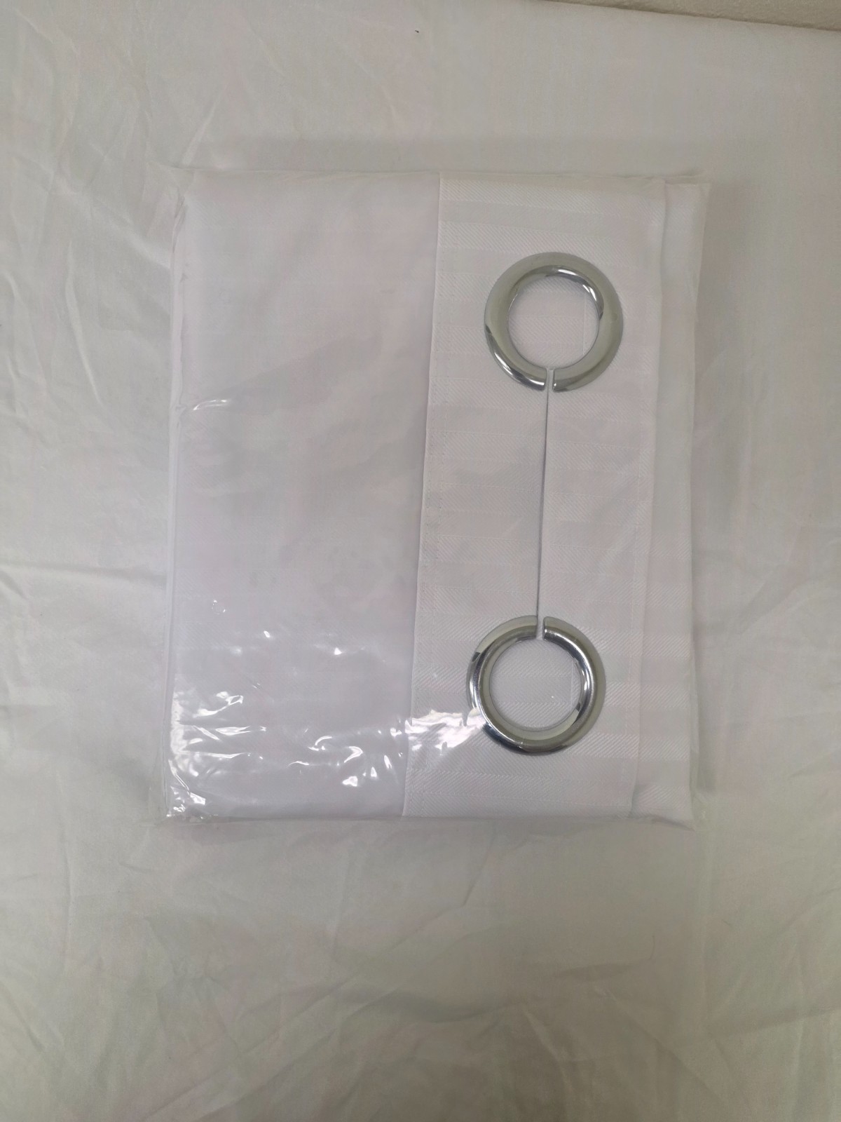 Wyndham Hookless Shower Curtain Green with Snap-In Liner 77" L Repet Recycled gallery