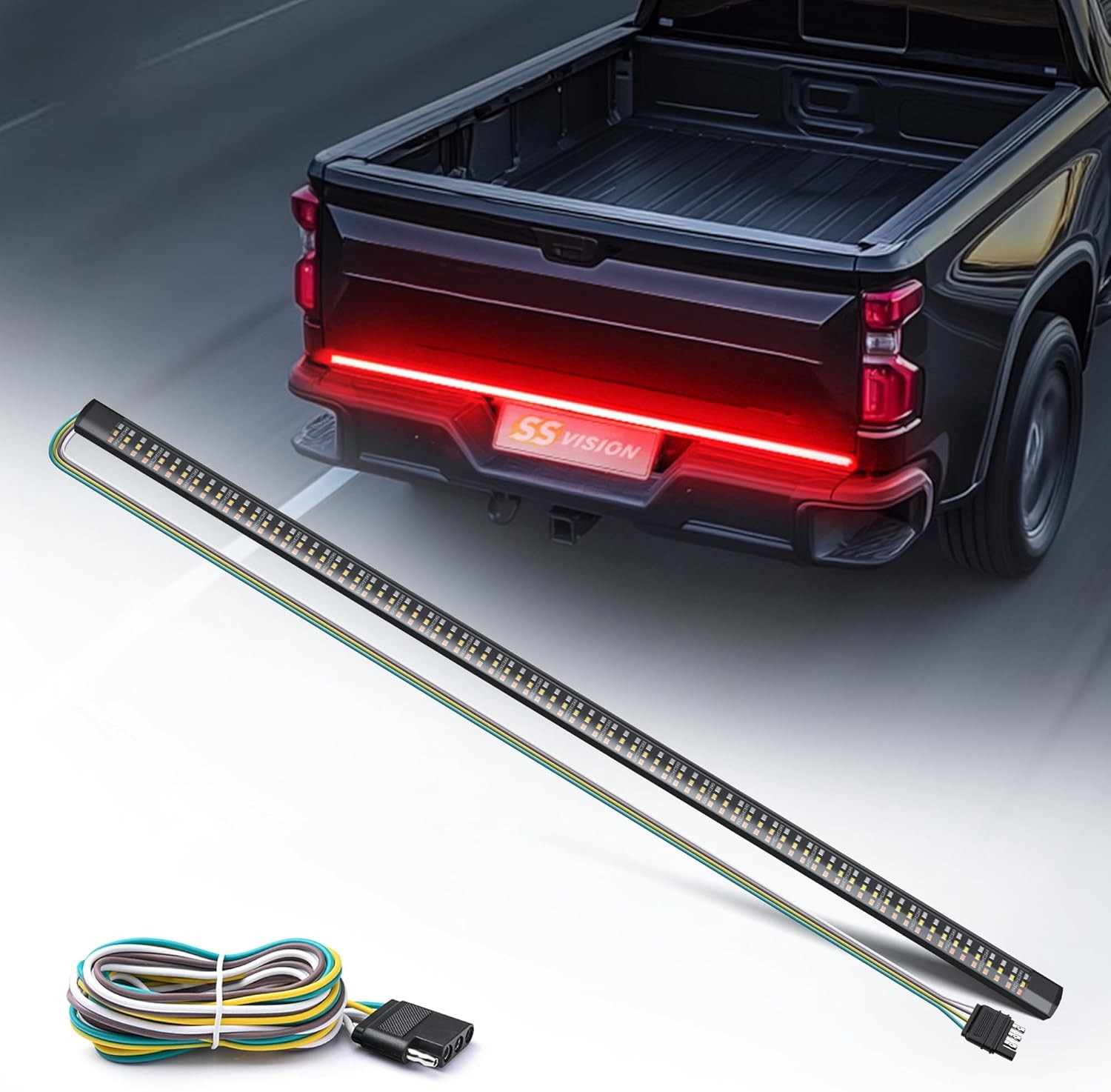 60 inches Tailgate Strip Light, 432 LEDs Triple Row Tailgate Strip Light for Tru gallery