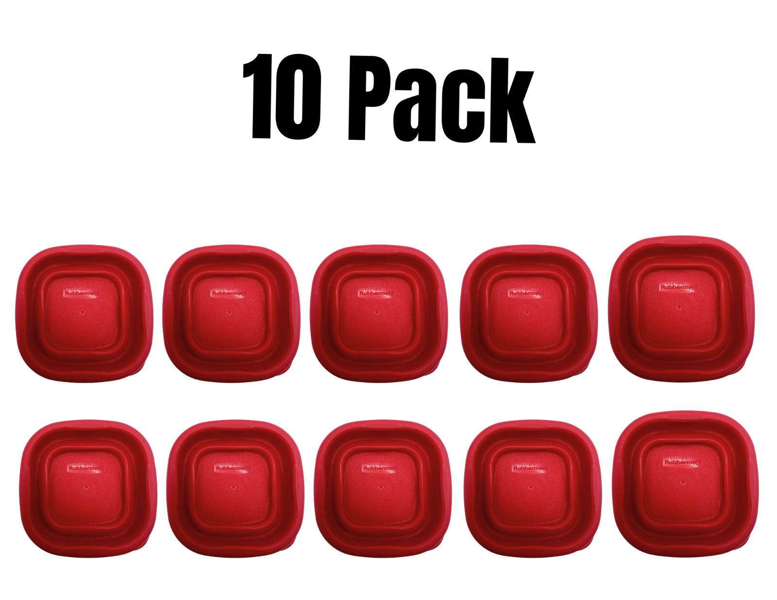 Rubbermaid Food Storage Replacement Lids 0.5 Cup Red 2.5"x2.5" 10 Pack 7J54 NEW! gallery