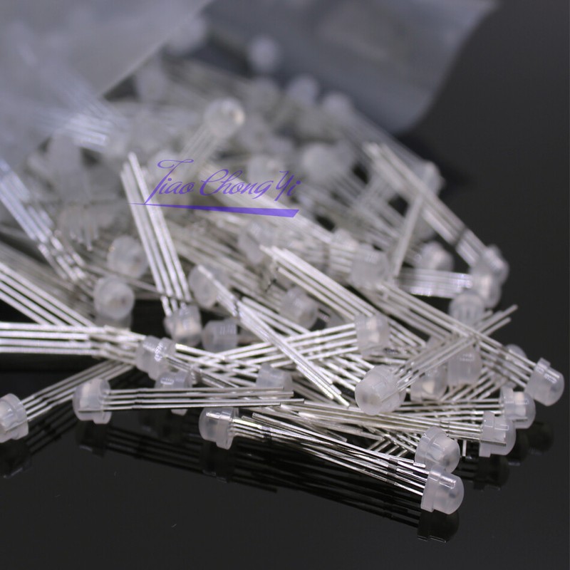 DC5V straw hat Diffused full-color RGB LEDs WS2811 led chips RGB F5 5mm pixels gallery