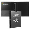 360 Degree Pivotable Binder, Upgraded 3 Ring Binder 1 inch, Flexible 1 Black gallery