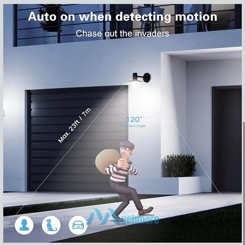 LED Motion Sensor Light Bulb 90W Equivalent Energy Saving Lamp E27 6000K 1~6Pack gallery