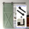Sliding Barn Door Hardware Kit 4FT/5FT/6FT/6.6FT/7FT/8FT for Single/Double Doors gallery
